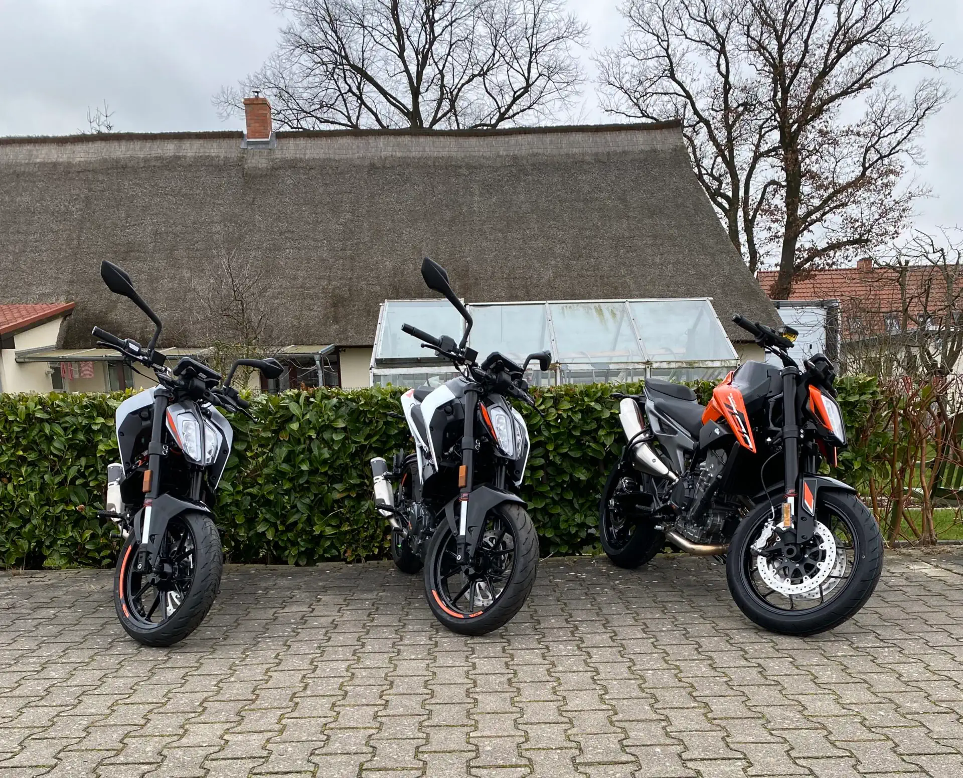 Motorräder der Fahrschule