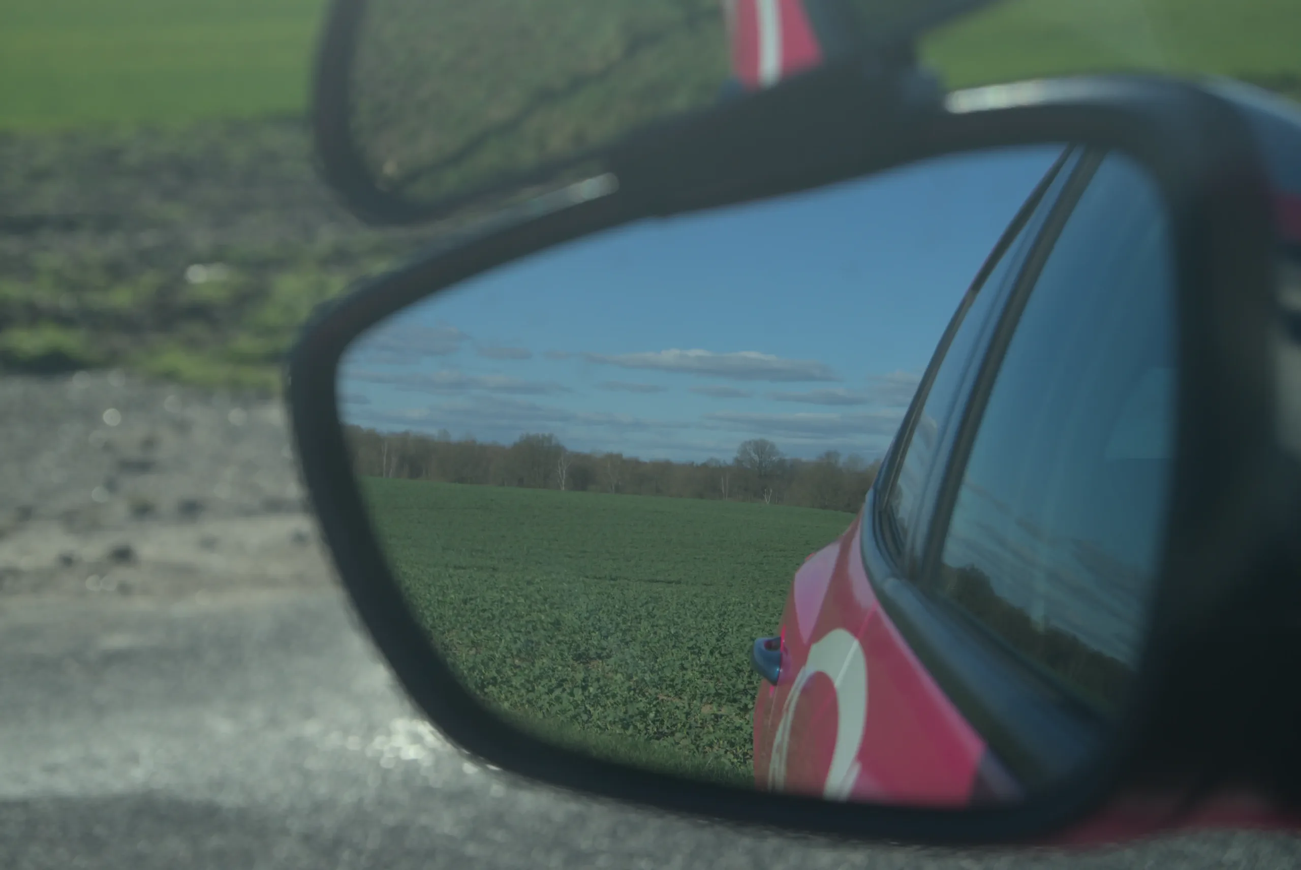 Ford Focus ST Blick im Seitenspiegel