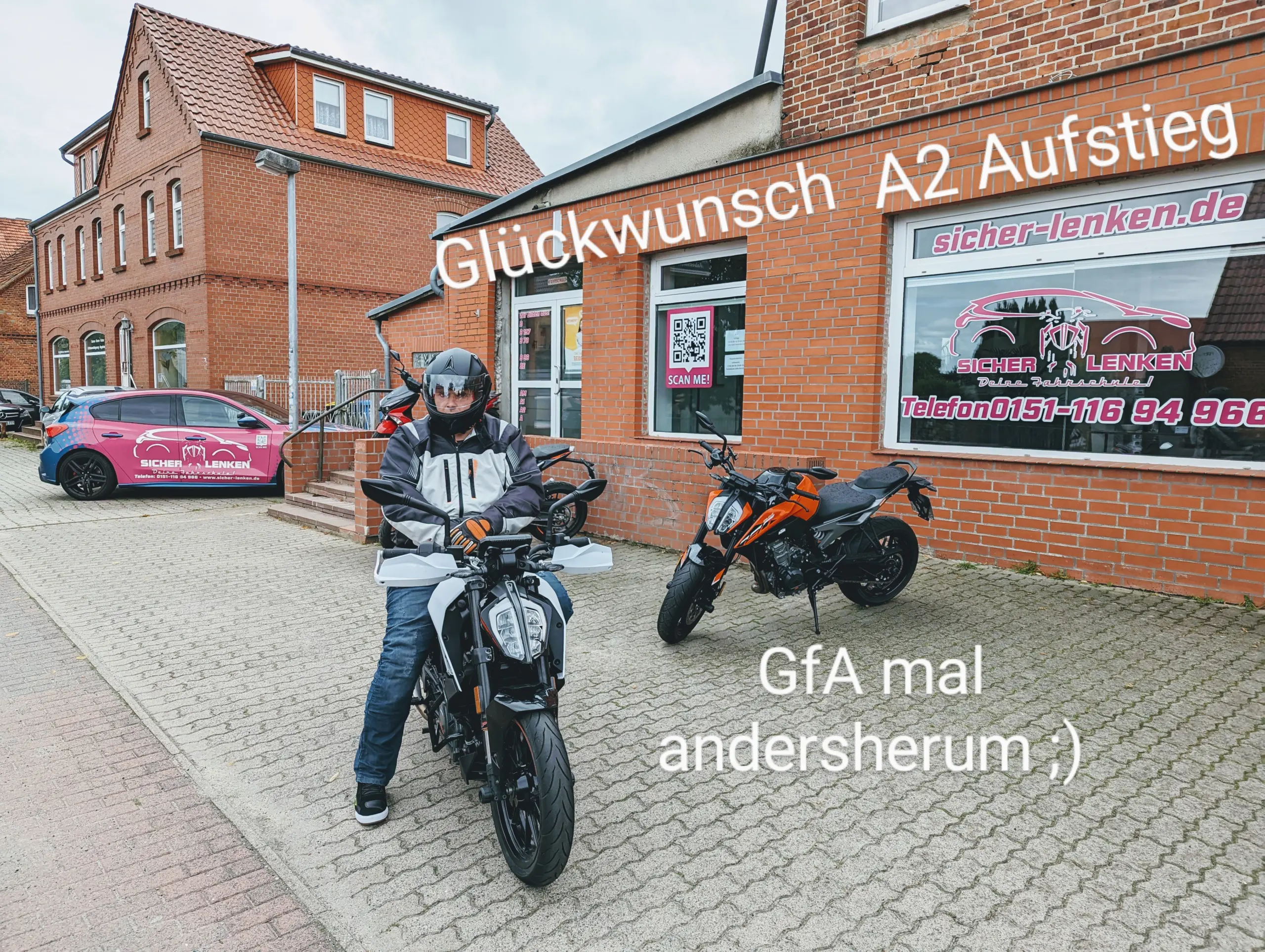 Bestandene Prüfung A2 Aufstieg